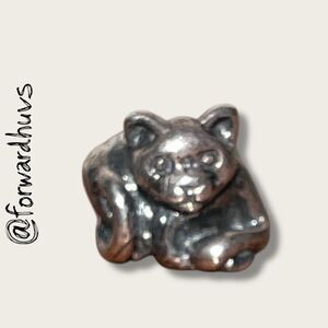 Trollbeads “Sterling Silver Cat Bead – Resting Pose” – Retired
